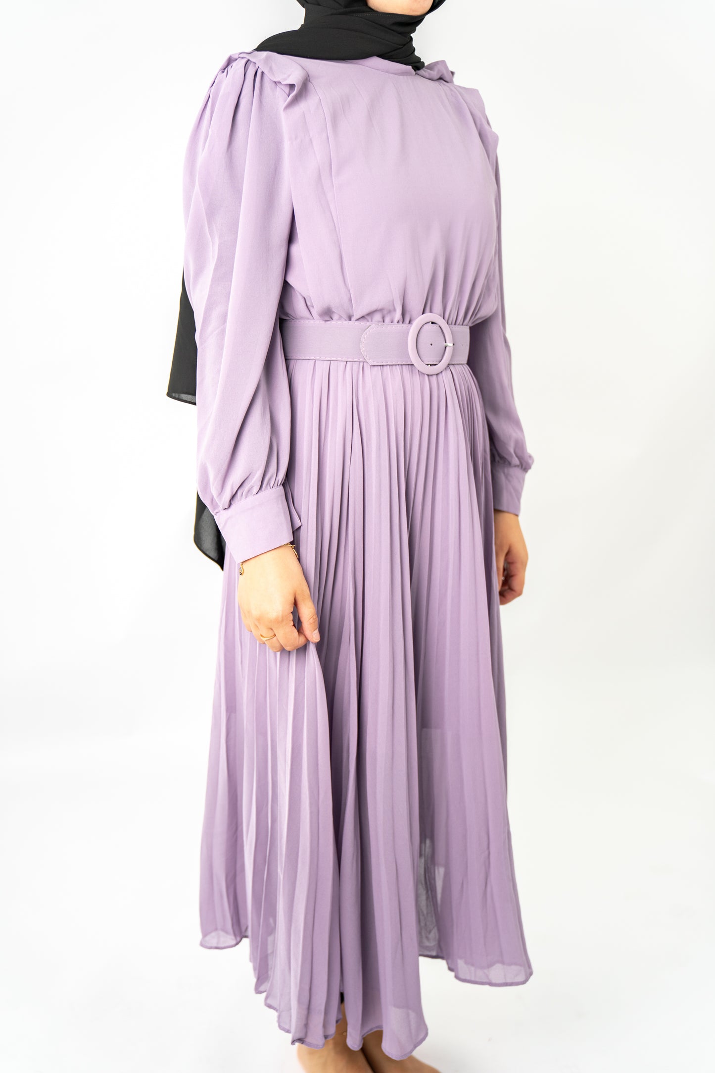 Lavendar Balqis Chiffon Dress