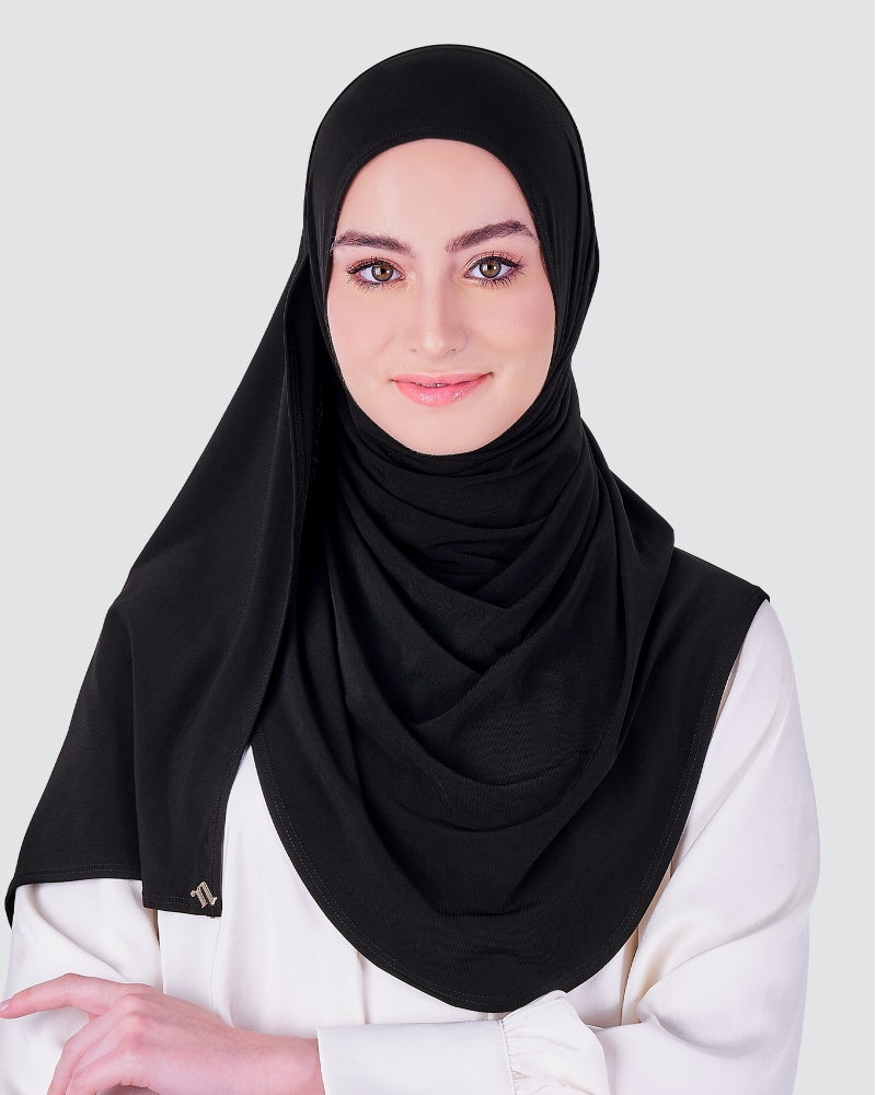 Black - Babes Semi-Instant Shawl