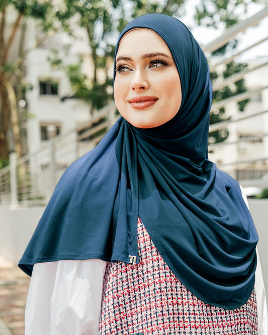 Smokey Blue - Babes Semi-Instant Shawl