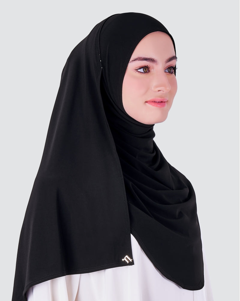 Black - Babes Semi-Instant Shawl