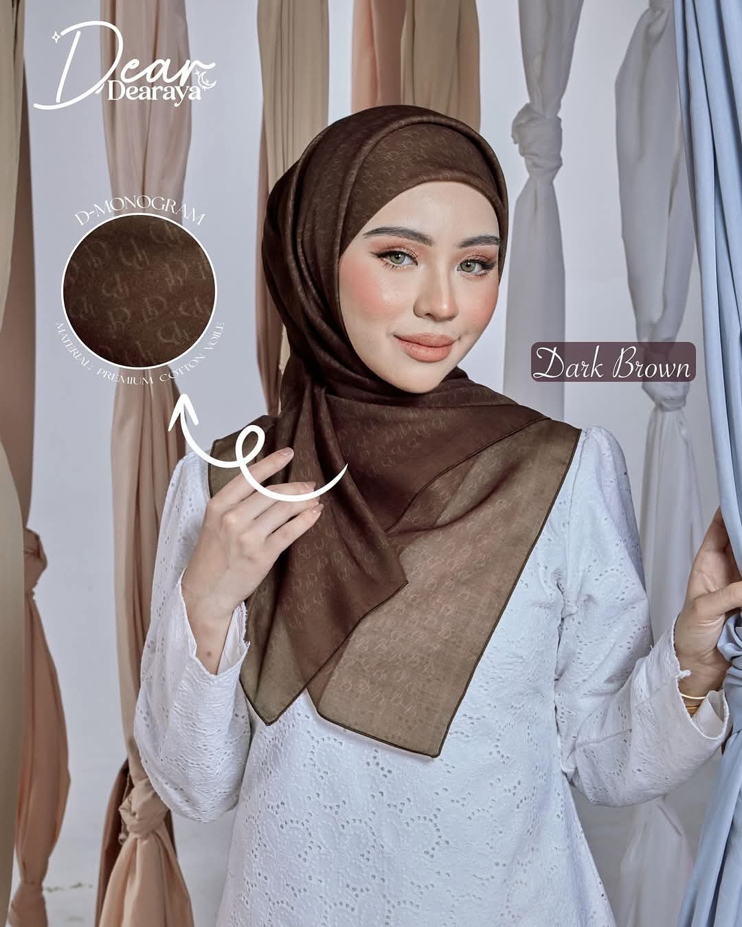 Dark Brown - Plain Dearaya SQ