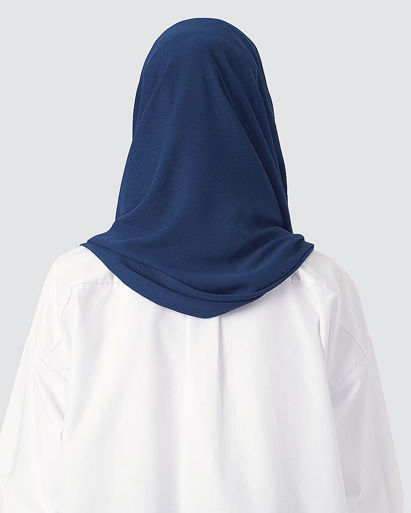 Medium Navy Blue - Tiara Semi-Instant Shawl