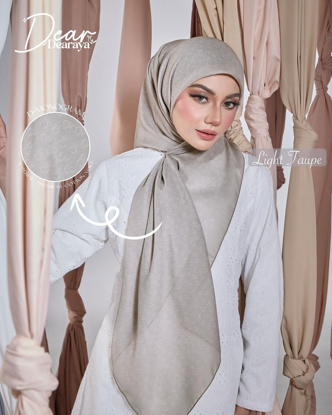Light Taupe - Plain Dearaya SQ
