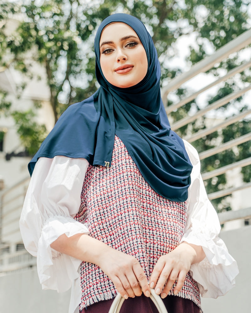 Smokey Blue - Babes Semi-Instant Shawl