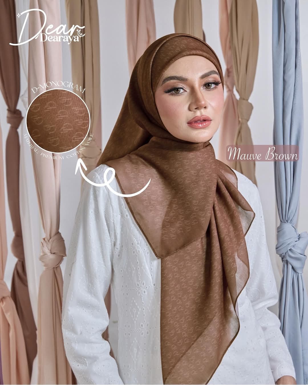 Mauve Brown - Plain Dearaya SQ