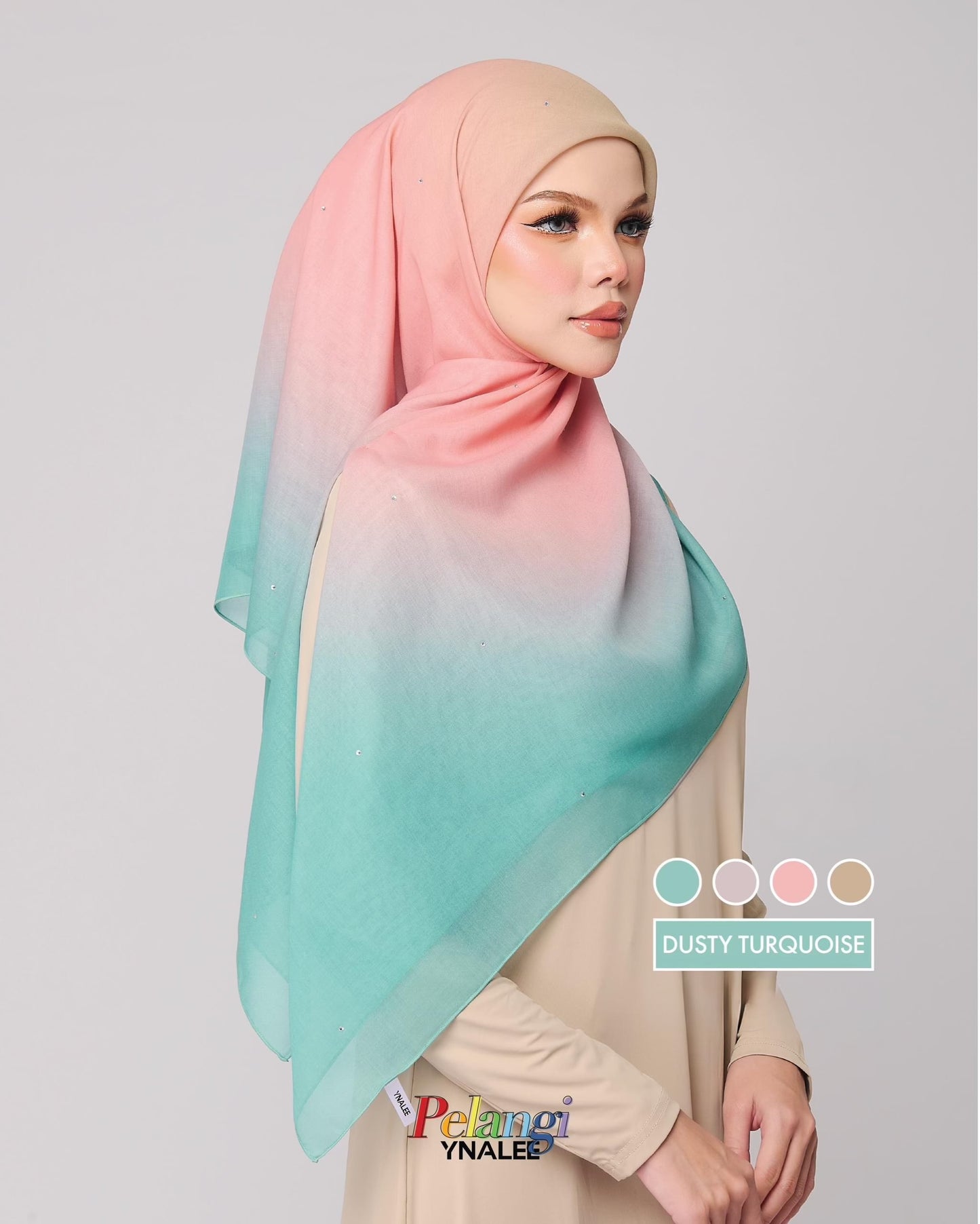 Dusty Turquoise - Ombre Pelangi