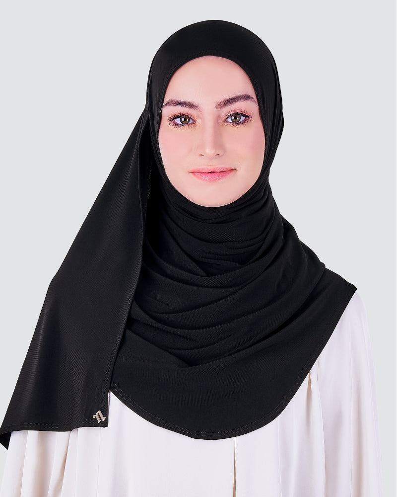 Black - Babes Semi-Instant Shawl