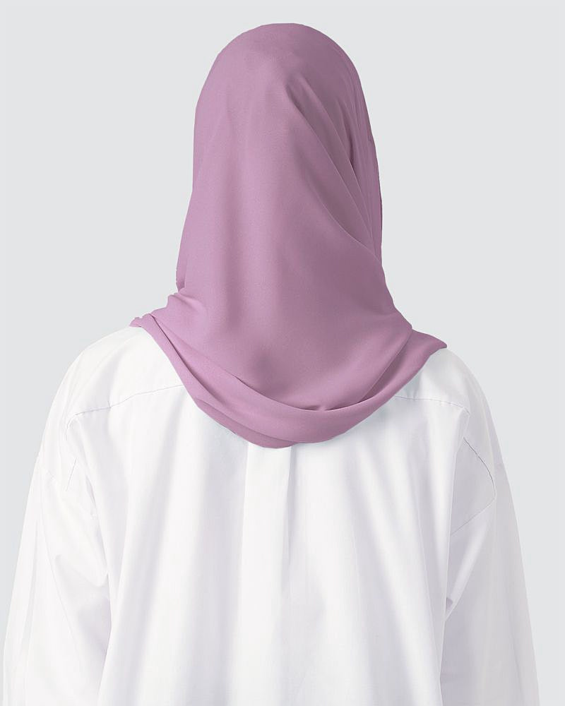 Medium Dusty Mauve Purple - Tiara Semi-Instant Shawl