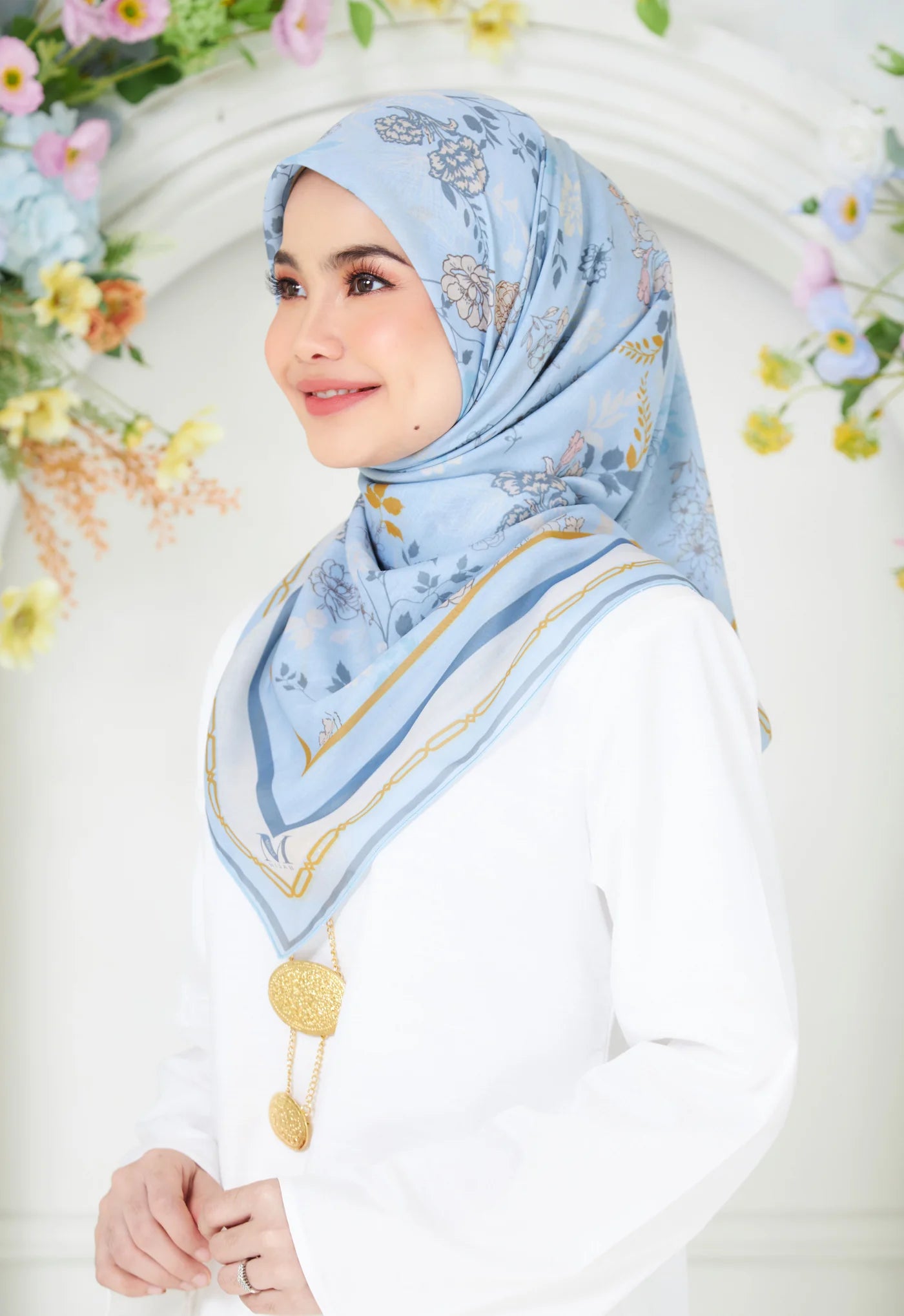 Light Blue - MINAZ Blooming Raya