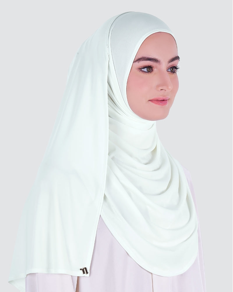 White - Babes Semi-Instant Shawl