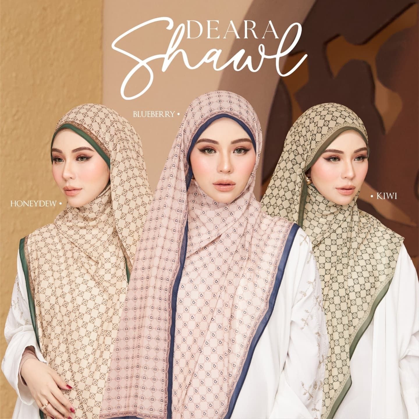 Honeydew - Printed Shawl