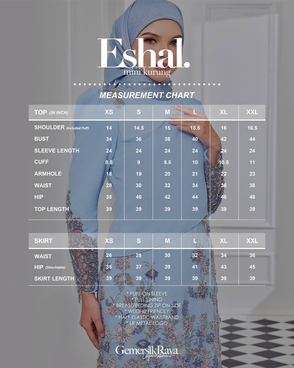 Eshal Mini Kurung