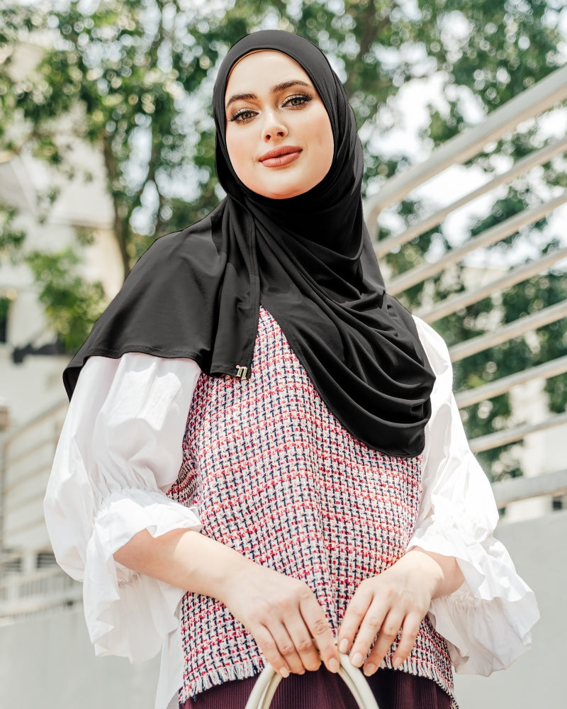 Black - Babes Semi-Instant Shawl