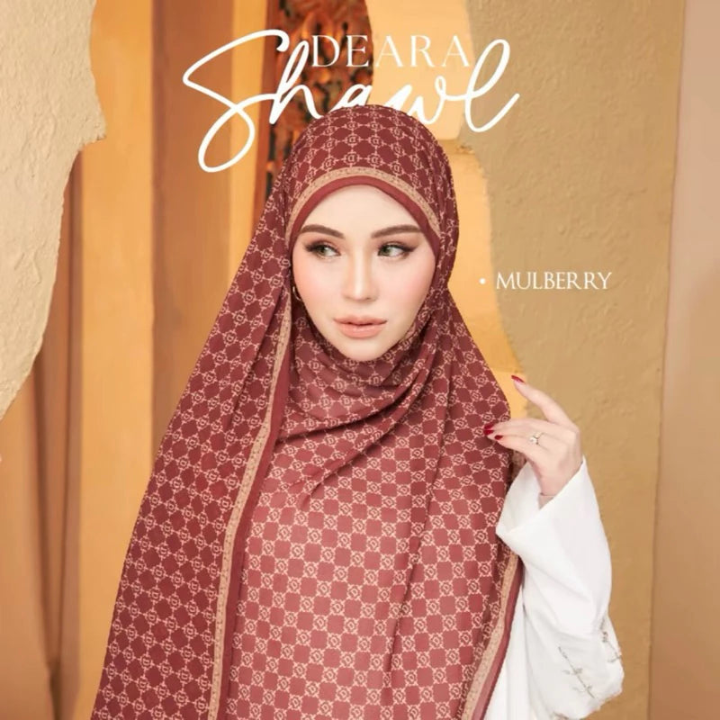 Mulberry - Printed Shawl