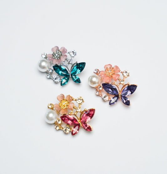 Butterfly Hijab Korean Brooch