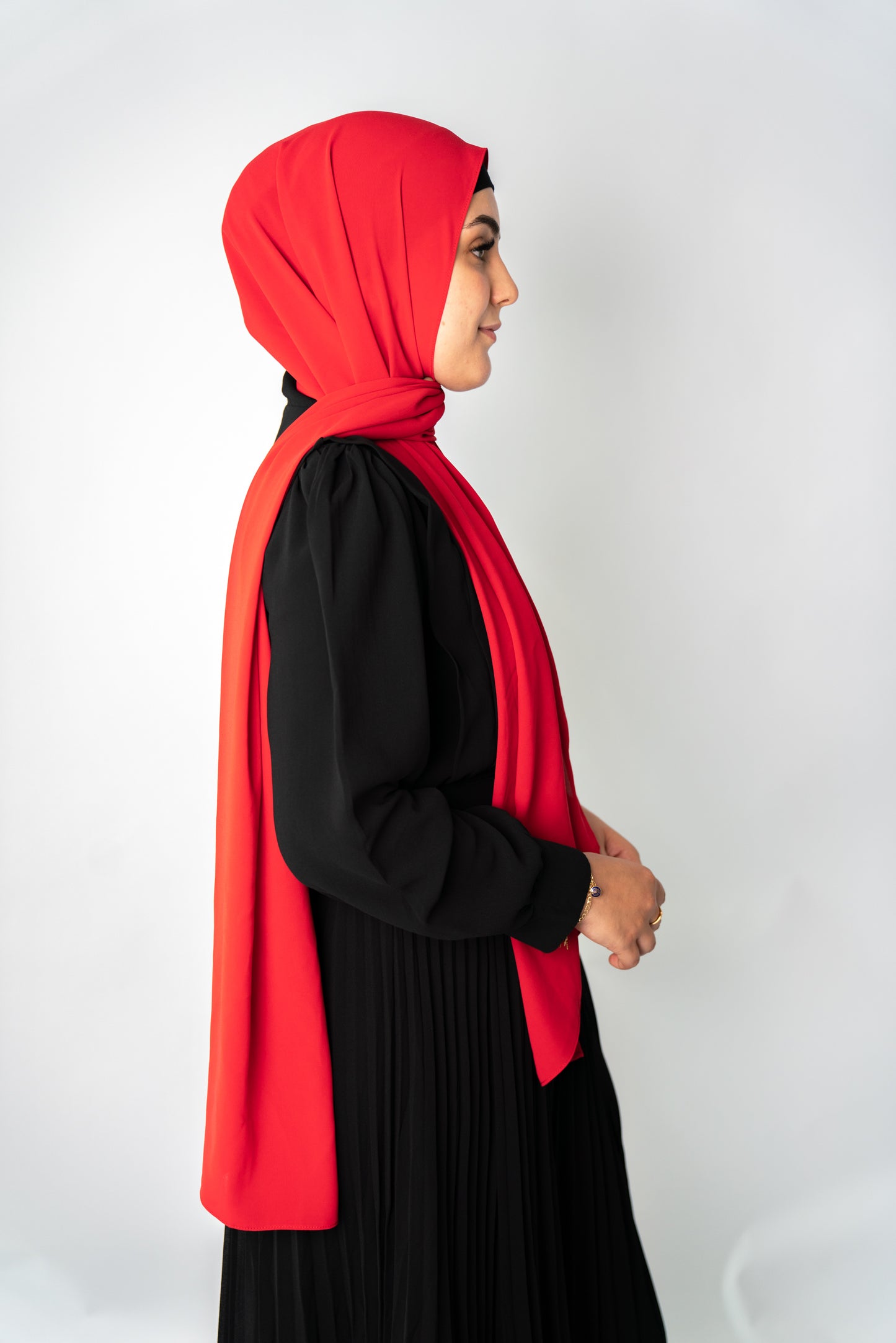 Blood Red Flowy Shawl