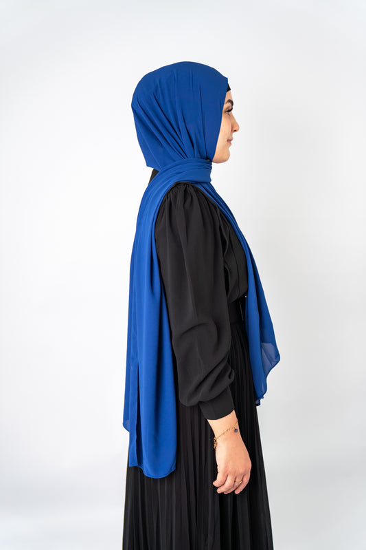 Royal Blue Flowy Shawl