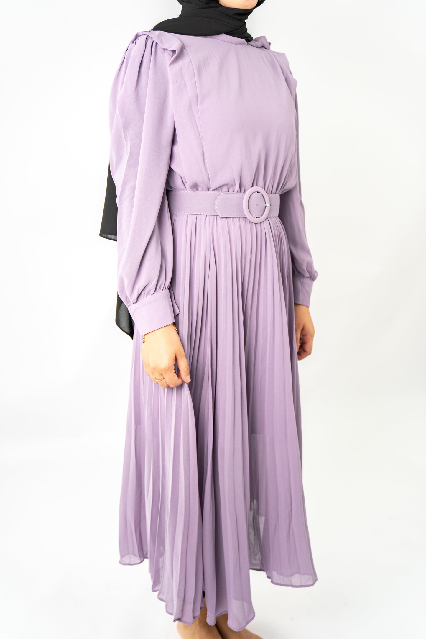 Lavendar Balqis Chiffon Dress